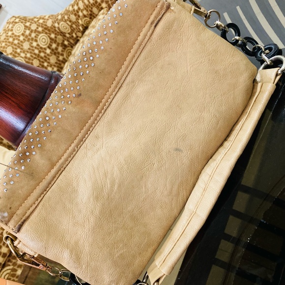 Sequine finished nude handbag - Picture 6 of 6